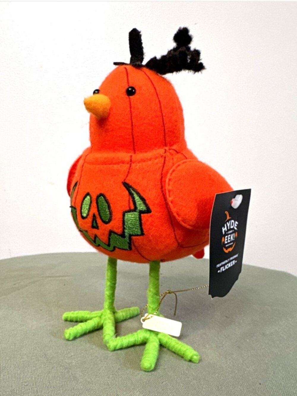 Hyde and Eek! Target Featherly Friends Flicker Halloween Pumpkin Bird Figurine